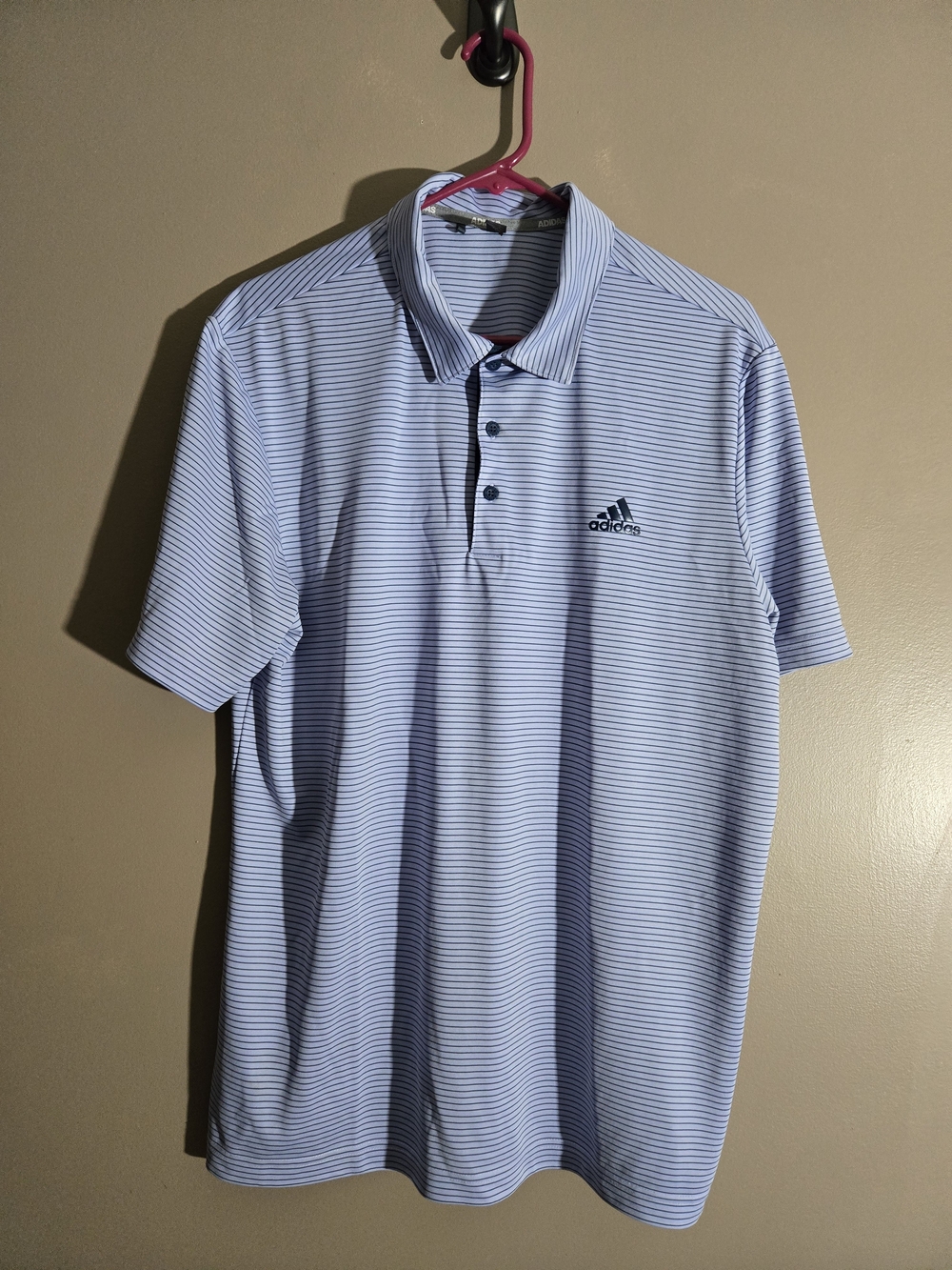 Adidas Golf Men's 2-Color Club Stripe Polo Shirt